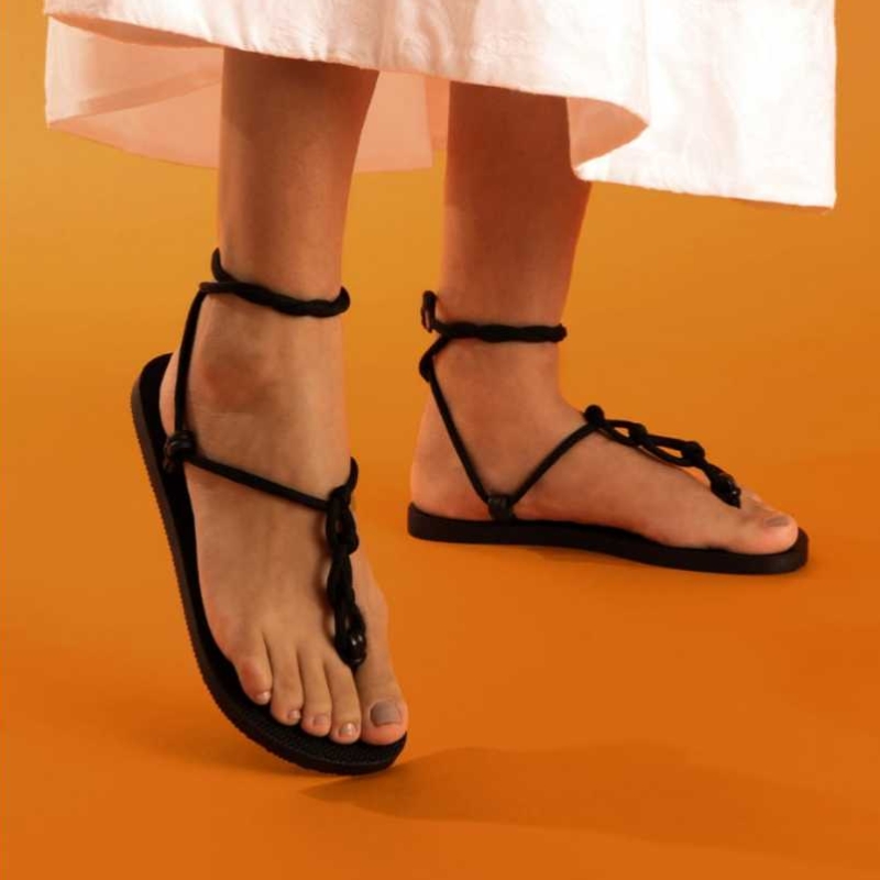 Chinelo Feminino Beira Rio com Amarração 8449.905 - Image 4