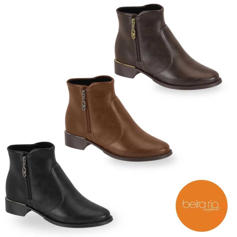 Bota Cano Curto Beira Rio Ref.9045.347