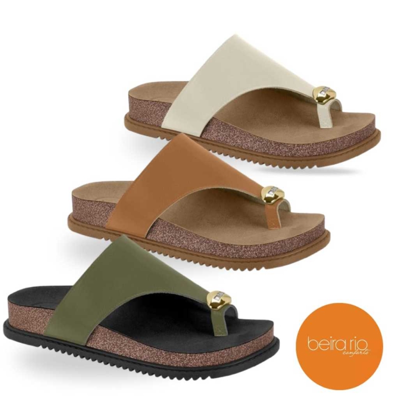Sandalia Papete Beira Rio Conforto Ref.8524.110