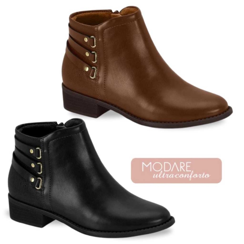 Bota Cano Curto Modare Ultra Conforto Ref.7057.218
