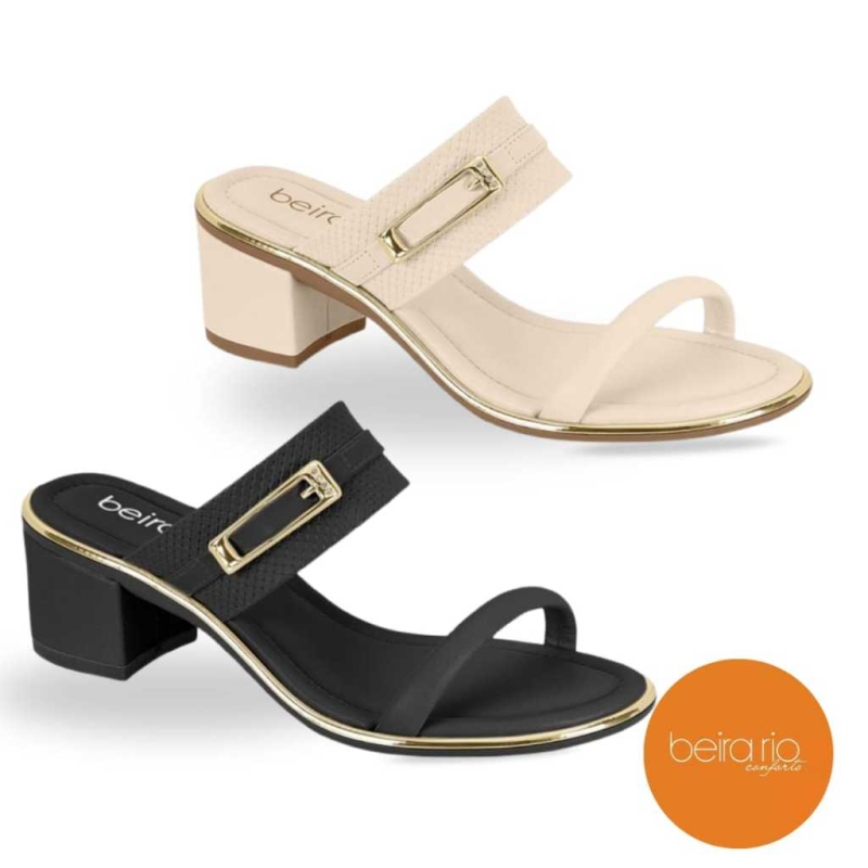 Sandália Tamanco Beira Rio Ultra Conforto Ref.8379.252