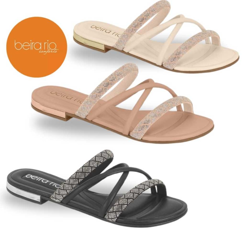 Sandalia Rasteirinha Beira Rio Conforto Ref.8263.979