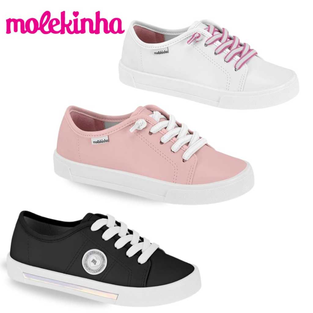 Tênis Infantil Menina Casual Molekinha Original