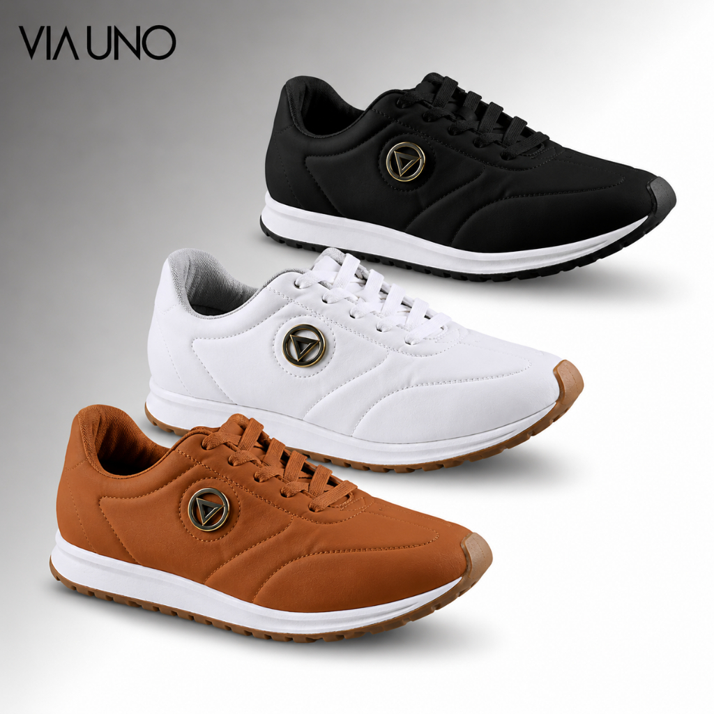 Tênis Feminino Via Uno Mest Soft Casual Confortável Leve Dia a Dia