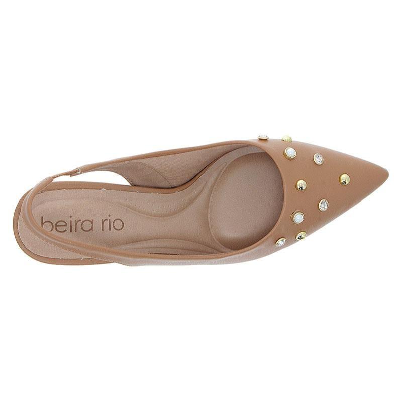 Sapato Scarpin Feminino Beira Rio Salto Bloco Pedrarias Ref. 4241.239 - Imagem 8