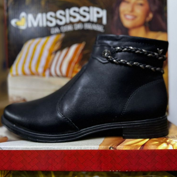 Bota feminina Mississipi Berteli Cano Curto - Imagem 9