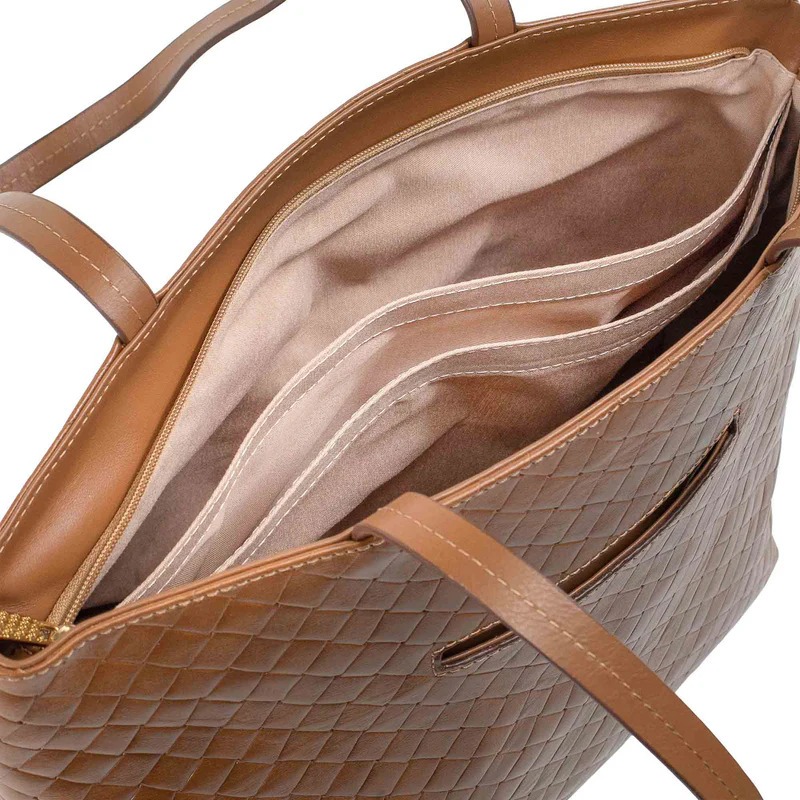 Bolsa Feminina Classe Couro Legítimo Shopping Bag 3036 - Imagem 4