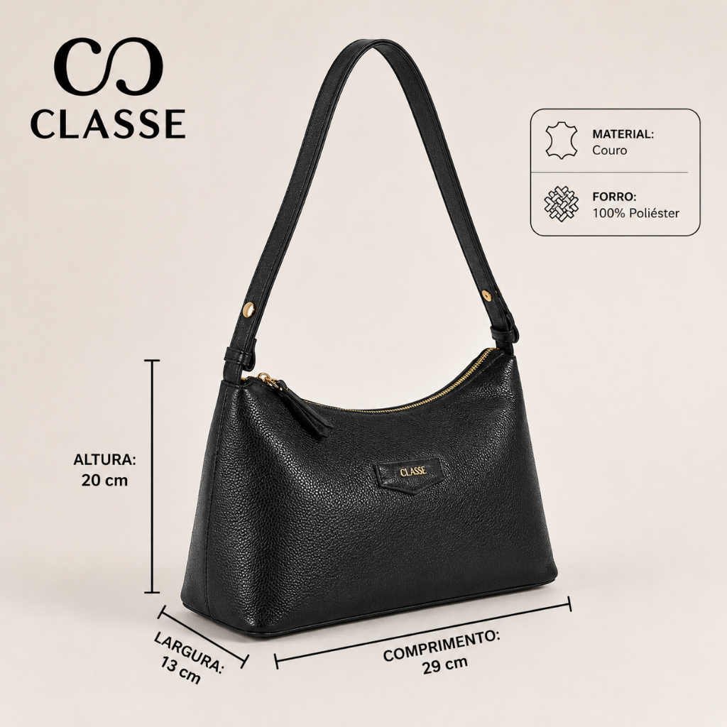 Bolsa Classe Couro Legítimo HOBO 3577 - Imagem 2