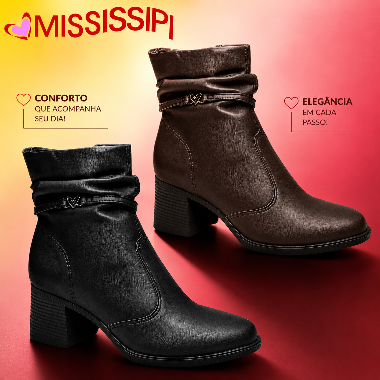 Bota Feminina Mississipi Aranni Cano Enrugado